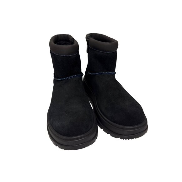 NEW Koolaburra Ugg Women's Boots Mini Hybrid Suede Black Waterproof Size 7 - Picture 2 of 10